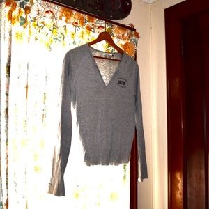 Vintage polo jeans company grey long sleeve shirt size XL